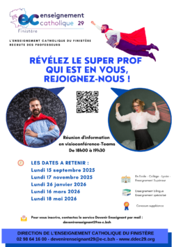 Affiche Service Devenir Enseignant du Finistère 2024