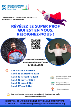 Affiche Service Devenir Enseignant du Finistère 2024