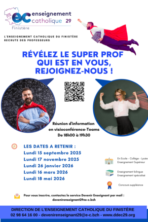 Affiche Service Devenir Enseignant du Finistère 2024